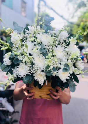 Giỏ hoa viếng - hoa đám giỗ